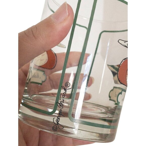 Vintage Georges Briard Mallard Duck Whiskey Drinking Glass With Gold Accents - 1 - Picture 5 of 6